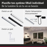 Guide pour système URail avec choix de rail, alimentation et spot blanc pour éclairage intérieur personnalisé