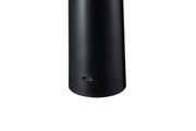 Black cylindrical device with USB-C port made of matte plastic for modern electronic use