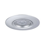 Runder Einbaustrahler aus silbernem Aluminium mit LED-Licht für moderne Innenbeleuchtung