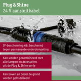 Waterdichte 24V Plug & Shine aansluitkabel met IP68 bescherming voor buiten- en grondinstallatie