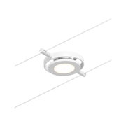 Weißer LED-Seilstrahler mit rundem Design aus Metall für moderne Beleuchtungssysteme