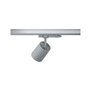 Moderner grauer LED-Spot aus Metall mit Schienensystem für flexible Innenbeleuchtung