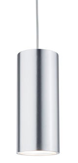 Moderne cilindervormige aluminium hanglamp in zilver voor stijlvolle verlichting