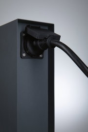Plug & Shine Contactdooszuil Rio met transformatoren IP44 Antraciet
