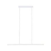 Moderne weiße LED-Pendelleuchte aus Metall mit schlankem Design für Wohnräume
