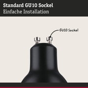 Schwarze GU10 Fassung aus Metall mit einfacher Installation für LED Lampen und Leuchten