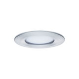 Ronde LED inbouwspot van geborsteld zilverkleurig aluminium voor moderne binnenverlichting