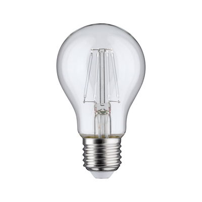 Classic LED light bulb with clear glass and E27 base for energy-efficient lighting