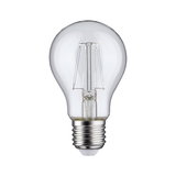 Classic LED light bulb with clear glass and E27 base for energy-efficient lighting