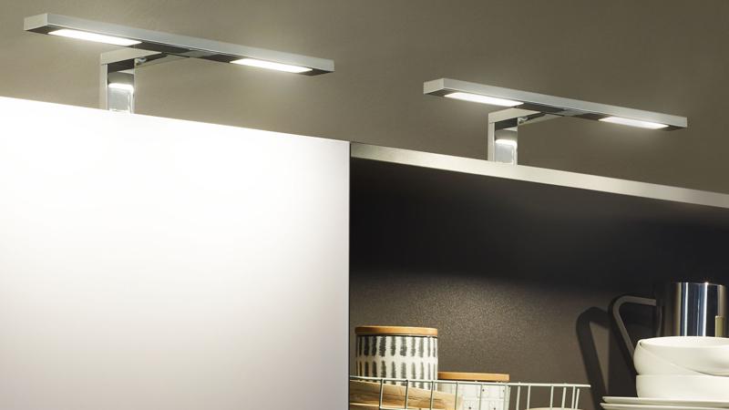 Paulmann Schrankaufbauleuchten geben Licht von oben Schrankaufbauleuchten für Licht auf dem Schrank