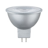 Silver LED reflector bulb with GU5.3 base, energy-saving LED lamp for home lighting