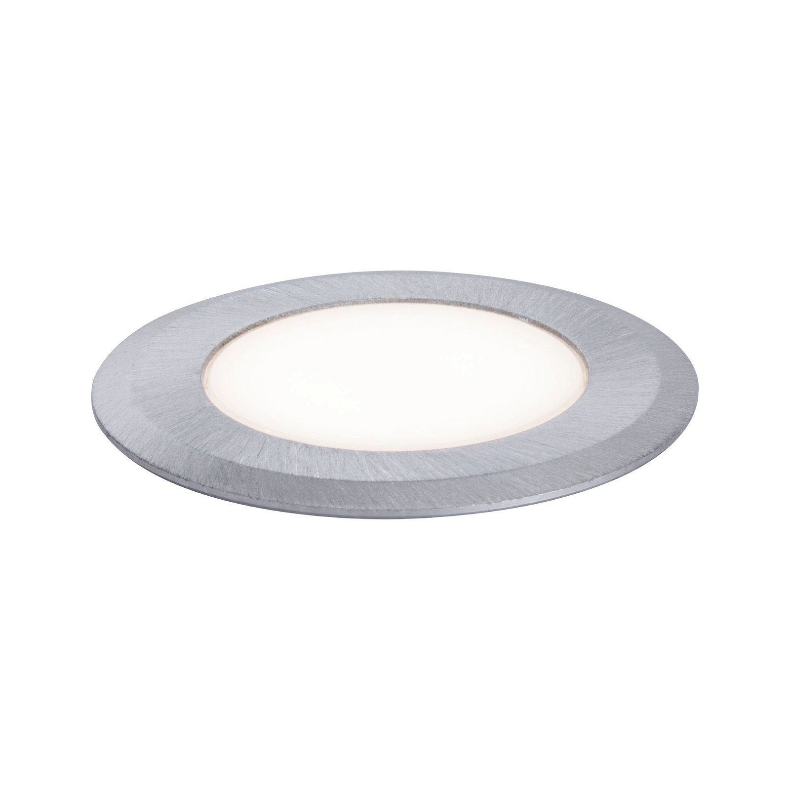 House LED Recessed floor luminaire IP65 round 50mm 3000K 2W 60lm 230V Semi-crown gold Stainless steel/Plastic