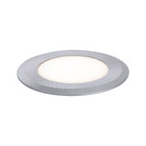 Panneau LED encastré rond en aluminium brossé argenté pour un éclairage économique