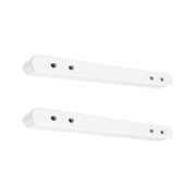 Weißer Aluminium-Wandhalter mit vier Schraubenlöchern für LED-Leuchtenmontage