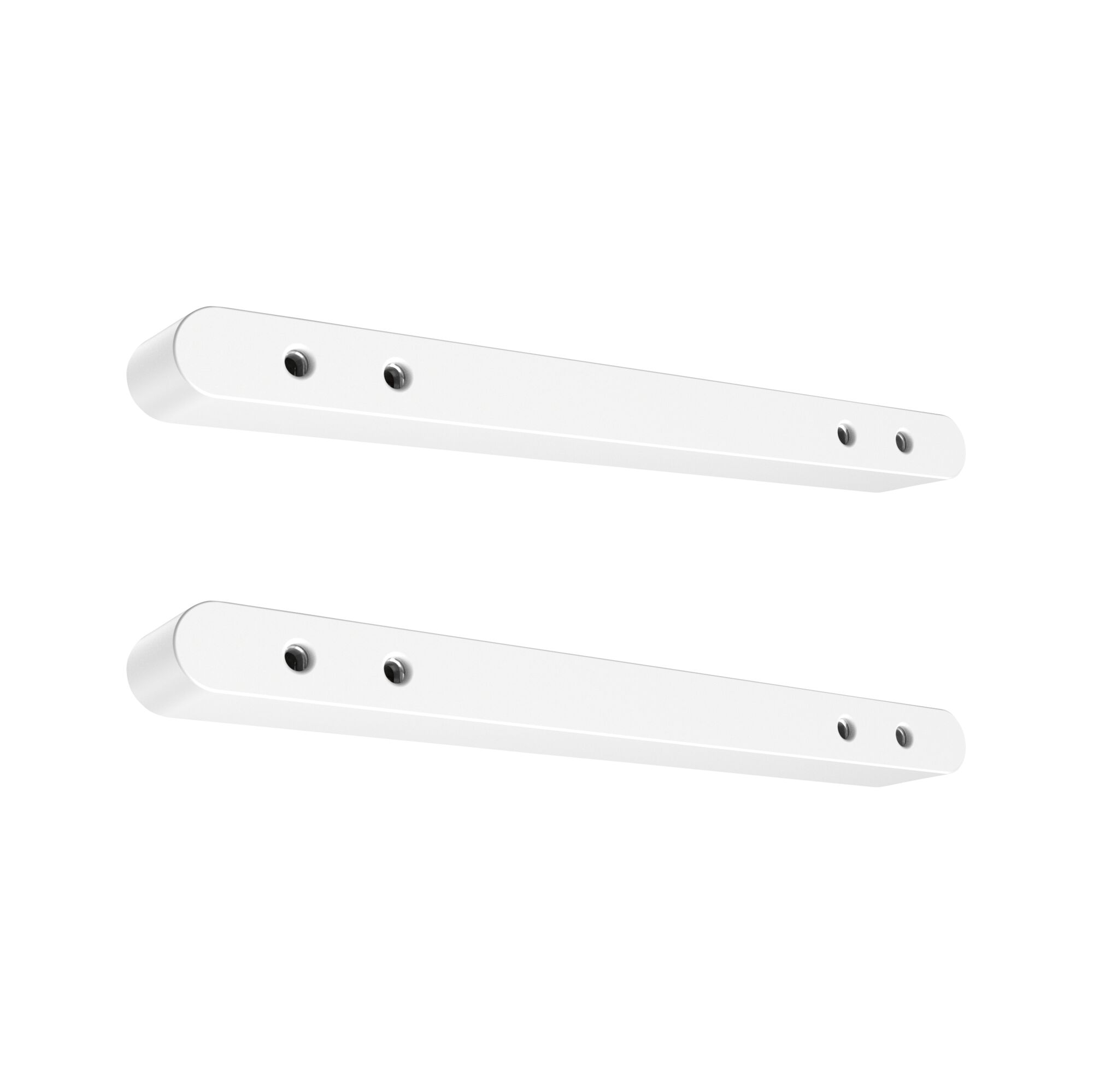 Weißer Aluminium-Wandhalter mit vier Schraubenlöchern für LED-Leuchtenmontage