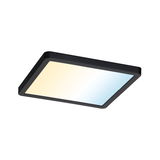 Plafonnier LED noir avec température de couleur réglable pour un éclairage d’ambiance moderne
