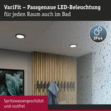 VariFit LED-Einbauleuchten in Weiß mit IP44 Schutz für Badezimmer und feuchte Räume