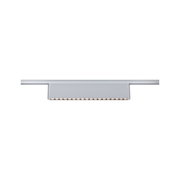 Modern white metal LED track light with warm white illumination for living spaces