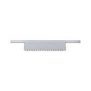 Modern white metal LED track light with warm white illumination for living spaces