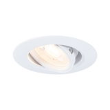 Spot encastré blanc en plastique avec LED orientable pour un éclairage flexible