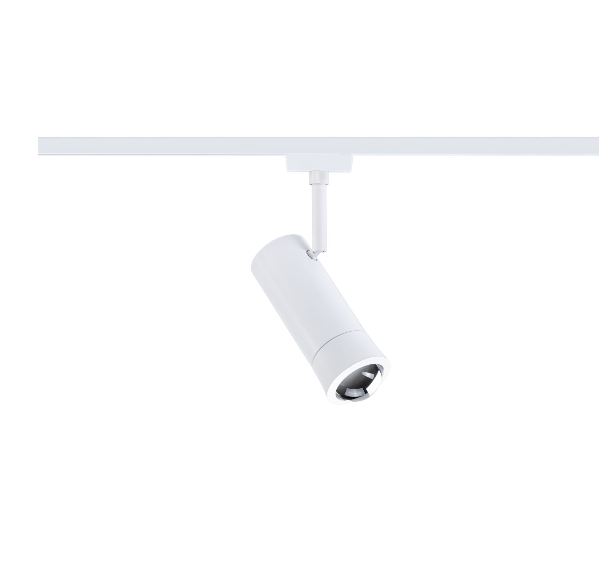 Modern white metal LED spotlight with adjustable head for flexible lighting solutions