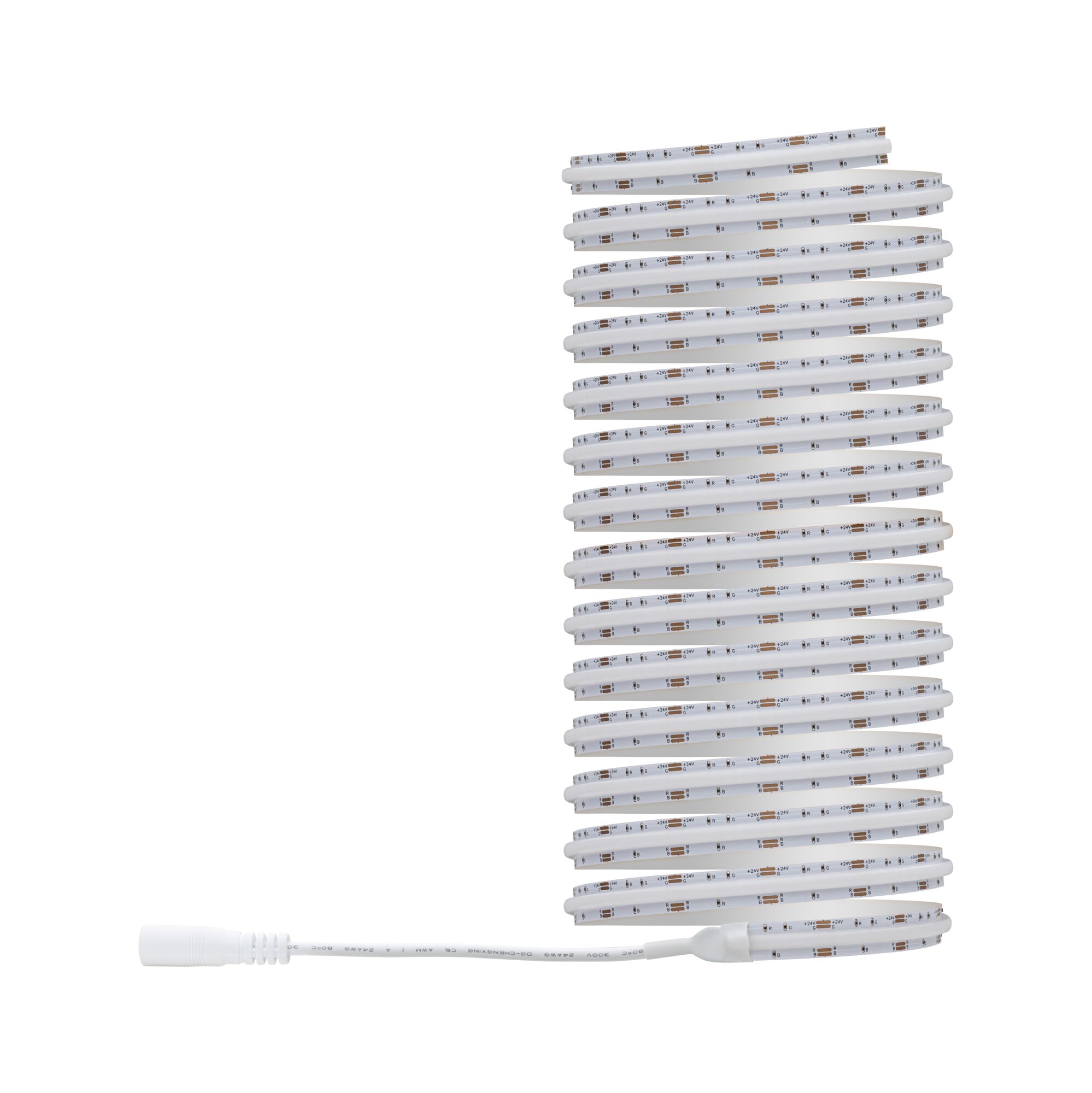 Weißes flexibles LED-Lichtband mit Anschlusskabel, energiesparende LED-Beleuchtung für Innenräume