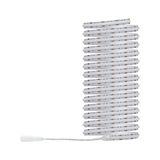 White flexible LED strip light with connector cable, energy-efficient indoor LED lighting solution