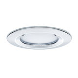 Spot LED encastré rond avec cadre blanc et diffuseur givré pour un éclairage économique
