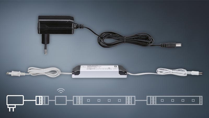 MaxLED Trafos für individuelle Projekte Einzelne Trafos mit verschiedenen Leistungen von Paulmann ermöglichen individuelle Licht-Projekte.