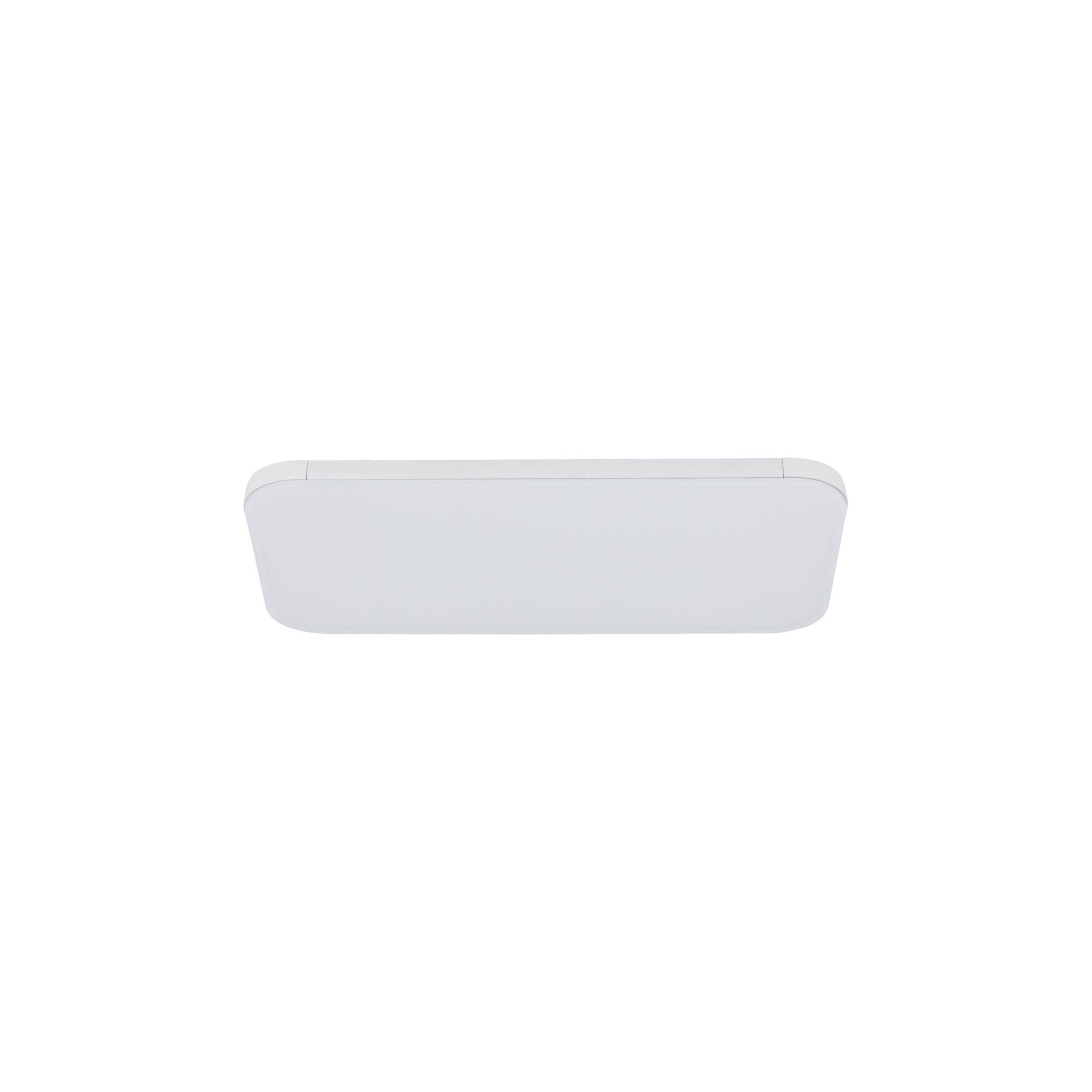 White rectangular LED ceiling light made of plastic for modern indoor lighting