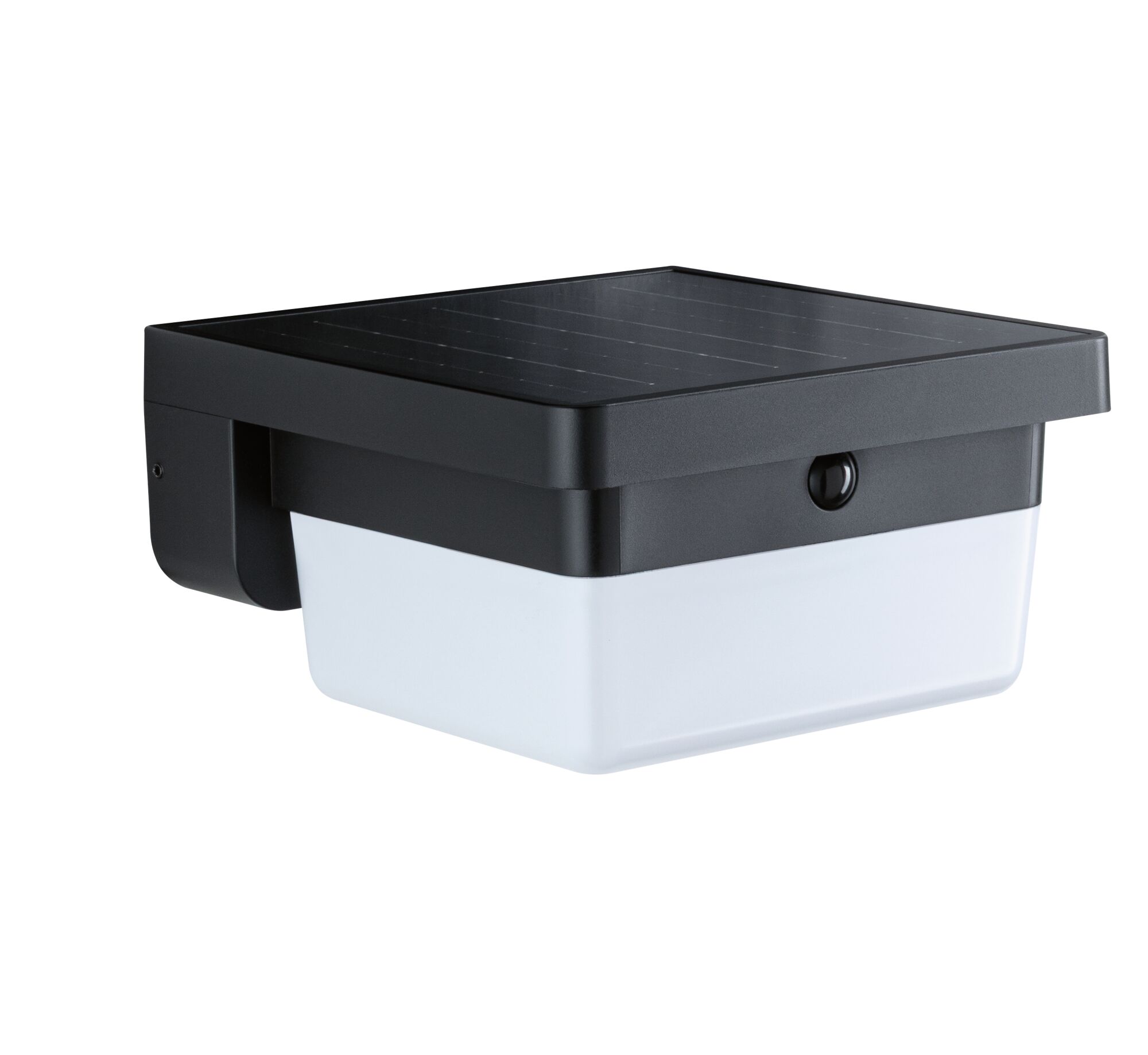 Hybrid Applique d'extérieur LED Isleen House 230V + Solaire IP44 carré 163x163mm 3000K 2,3W 230lm 230V Noir