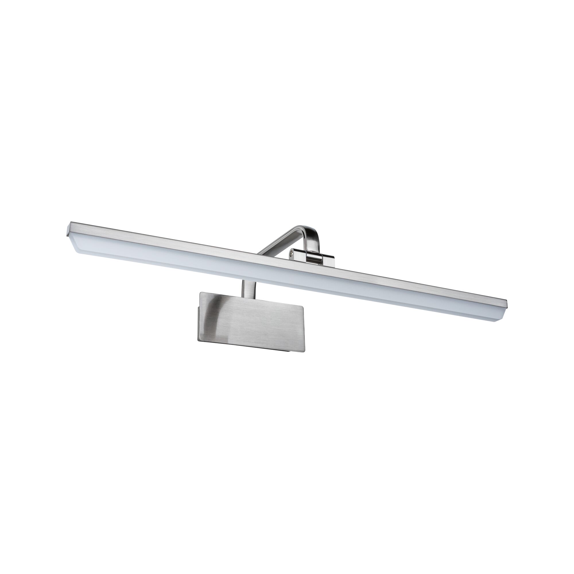 Modern LED wall light in brushed aluminum silver for stylish room lighting and decor