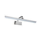 Applique murale LED moderne en aluminium brossé argenté pour un éclairage élégant
