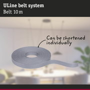 Grey ULine belt system 10 m textile strap, can be shortened individually for lighting setups