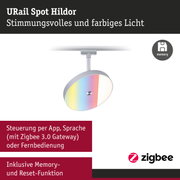 URail Spot Hildor Deckenstrahler mit farbigem Licht und Memory-Funktion für smarte Beleuchtung