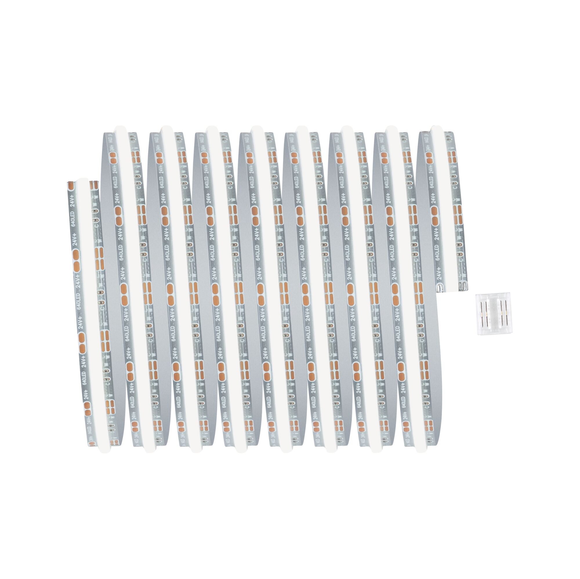 Flexibler LED-Streifen mit 24V, 60 LEDs pro Meter, silberne Leiterplatte für moderne Lichtakzente