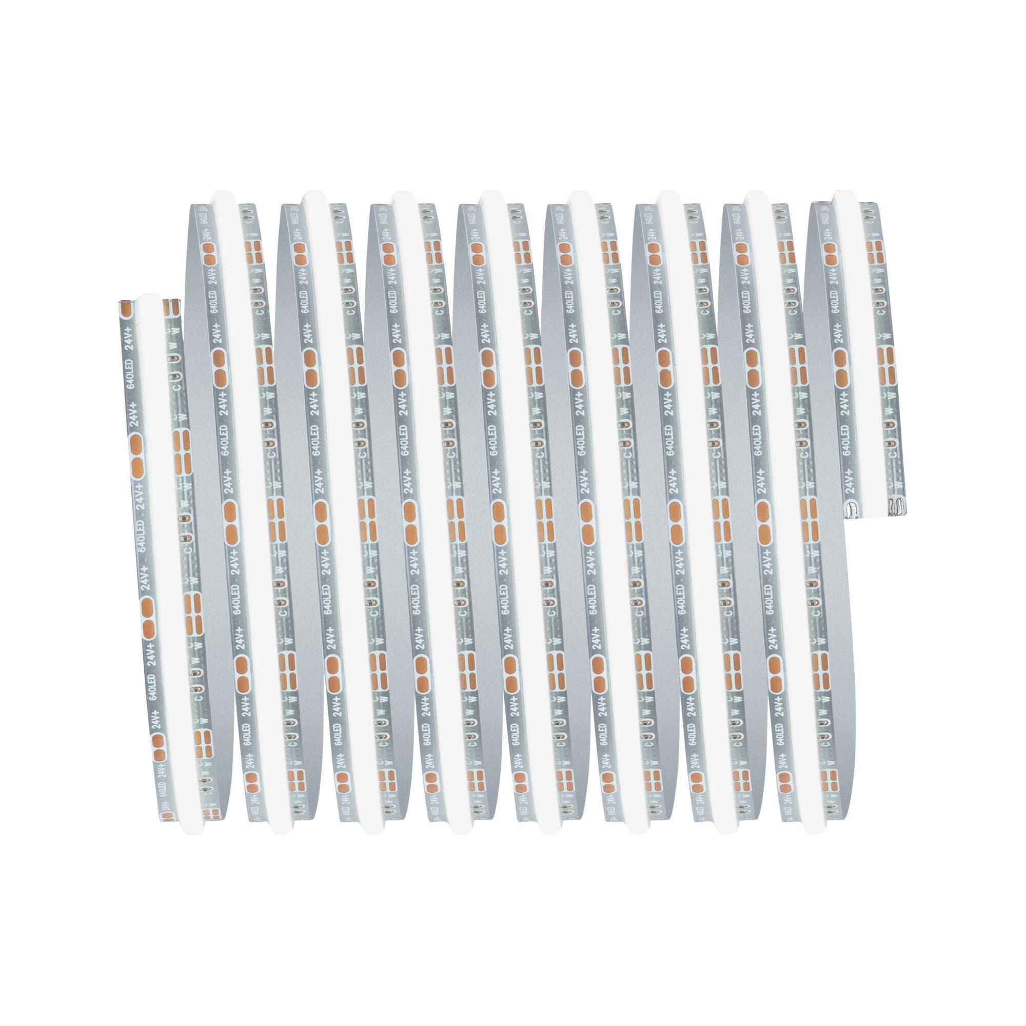 Bande LED flexible 24V avec 60 LED par mètre, circuit imprimé argenté pour accents lumineux modernes