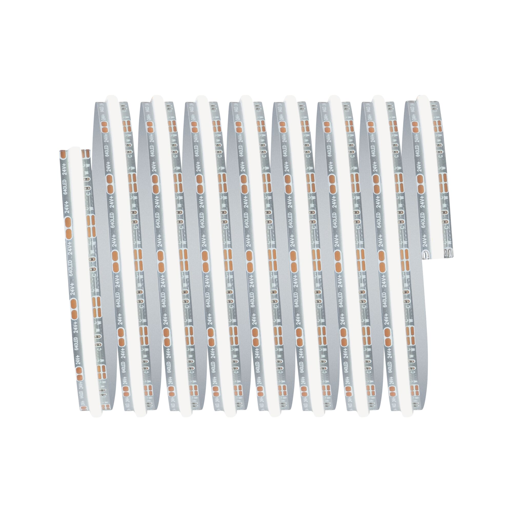 Flexibler LED-Streifen mit 24V, 60 LEDs pro Meter, silberne Leiterplatte für moderne Lichtakzente