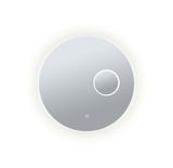 Ronde LED-spiegelkast met touchschakelaar en verlicht vergrootspiegel in wit voor badkamerverlichting