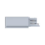 Weißes Kunststoff-Gehäuse mit Metallkontakten und Schraube für elektrischen Anschluss, LED-Zubehör