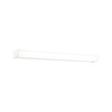 Slim white LED wall light with diffused cover for modern room lighting and energy-saving illumination