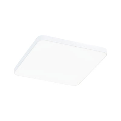 Plafonnier LED carré blanc avec boîtier en plastique pour éclairage intérieur moderne