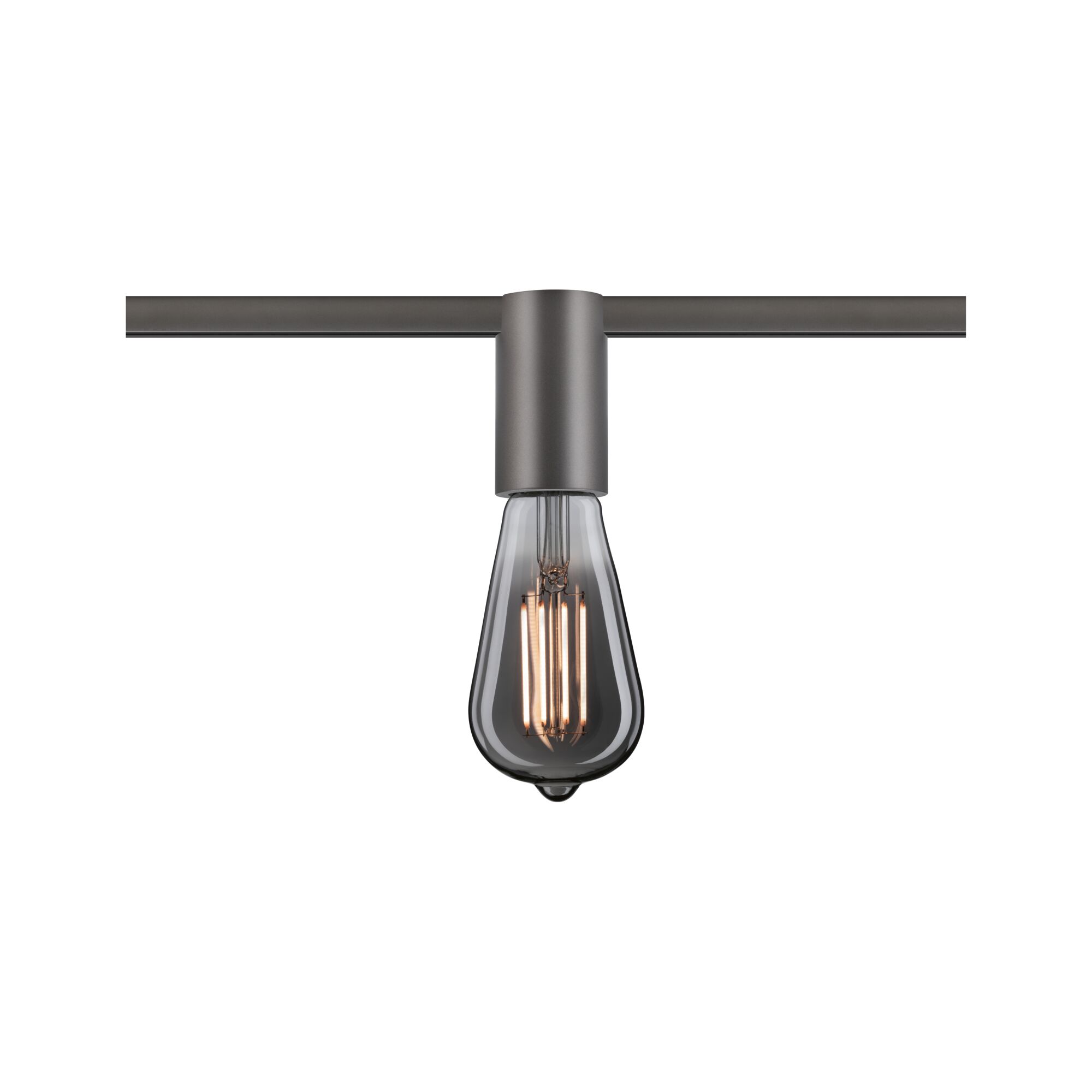 URail Schienenspot Socket E27 max. 20W dimmbar 230V Titanium