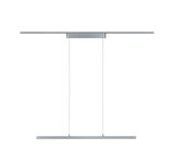 Moderne zilverkleurige aluminium LED-hanglamp met slank ontwerp voor stijlvolle verlichting