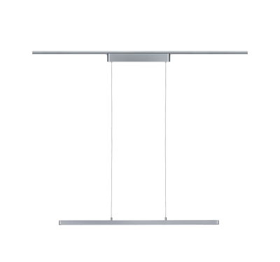 Modern silver aluminum LED pendant light with slim design for stylish home lighting