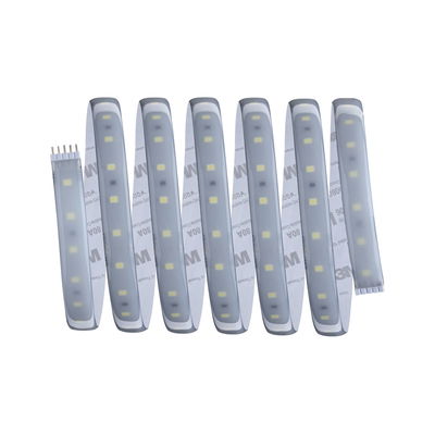 Bande LED flexible avec LEDs blanches et dos adhésif pour un éclairage polyvalent.