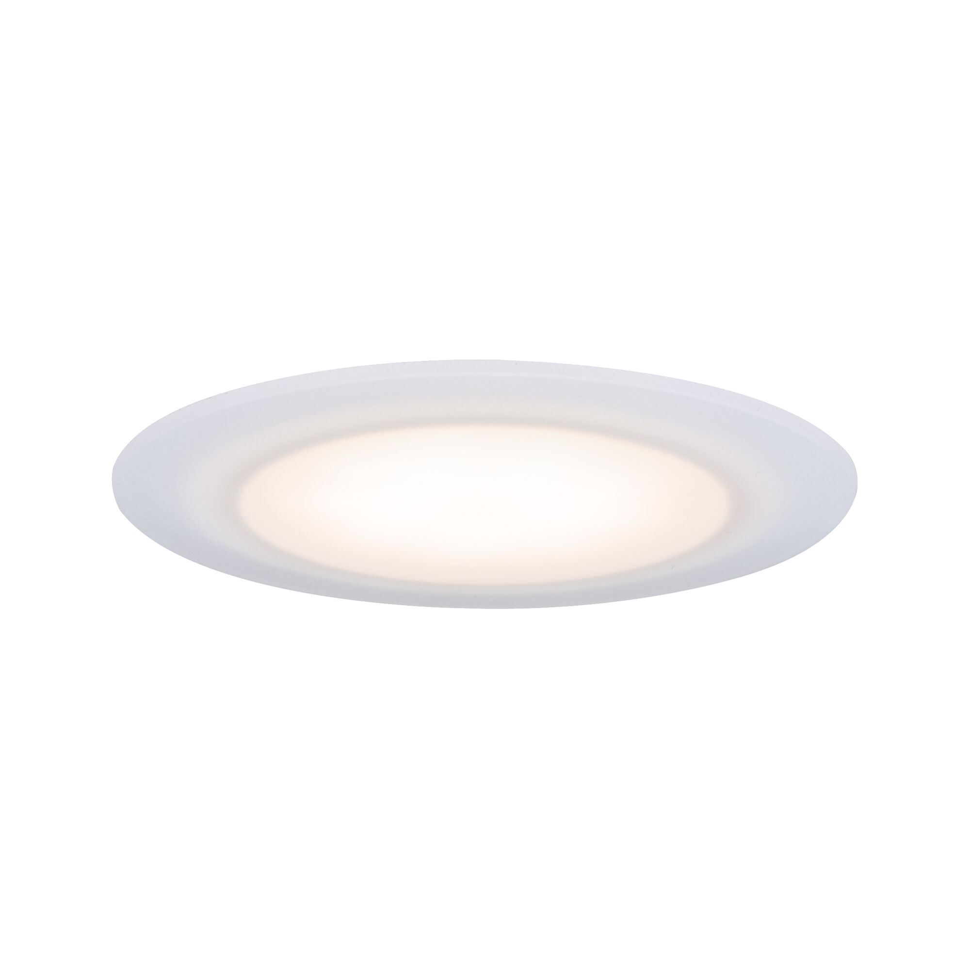 Ronde LED-plafondlamp van wit kunststof met warm wit licht voor moderne verlichting