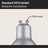 Standard GU10 Sockel aus silbernem Metall mit einfacher Installation für LED Lampen