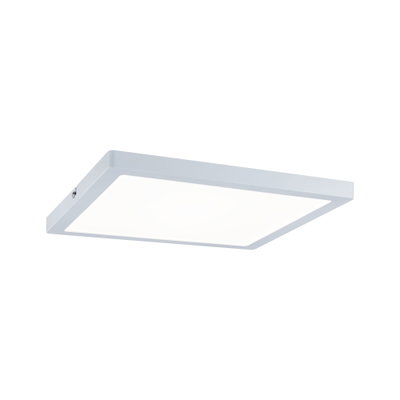 Modern square white LED ceiling panel with energy-saving lighting for indoor use