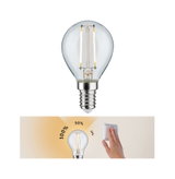 Dimmable LED bulb with E14 base offering 10 to 100 percent brightness for energy-efficient lighting